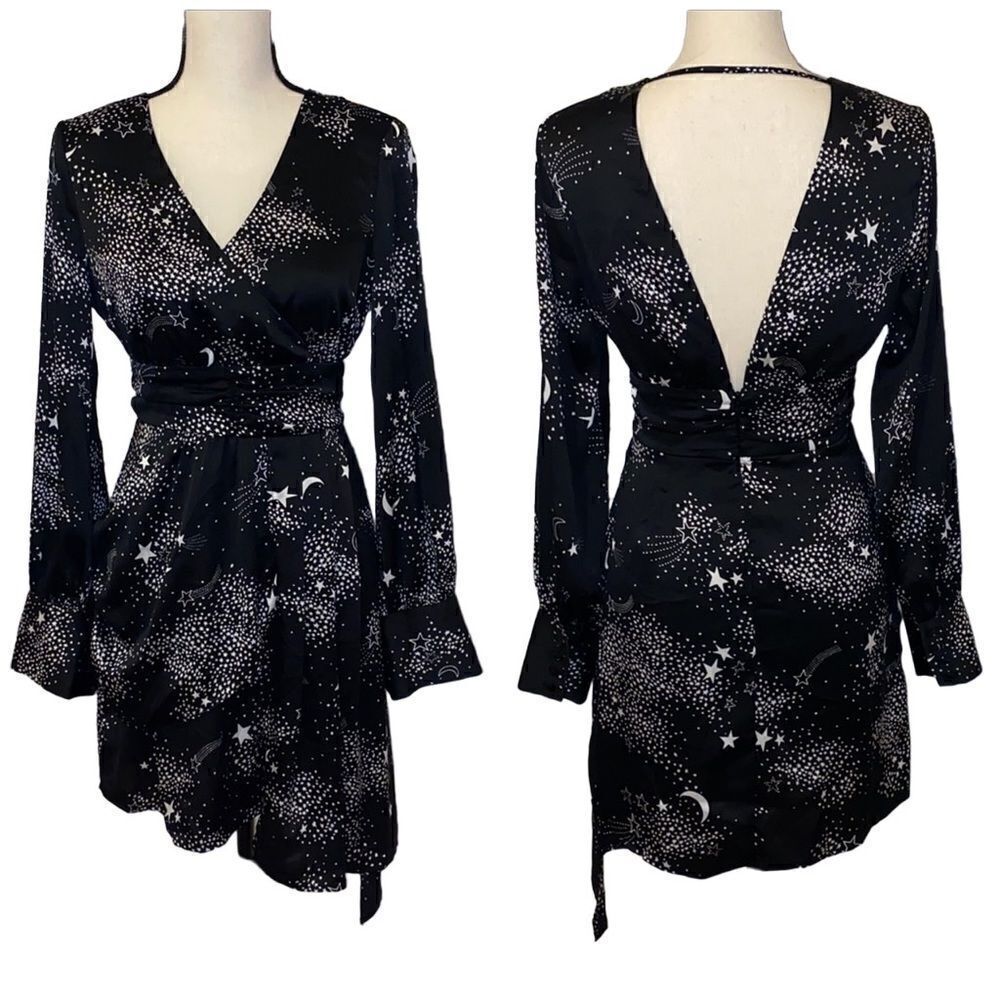 Bar III NWT Star Print Asymmetrical Dress